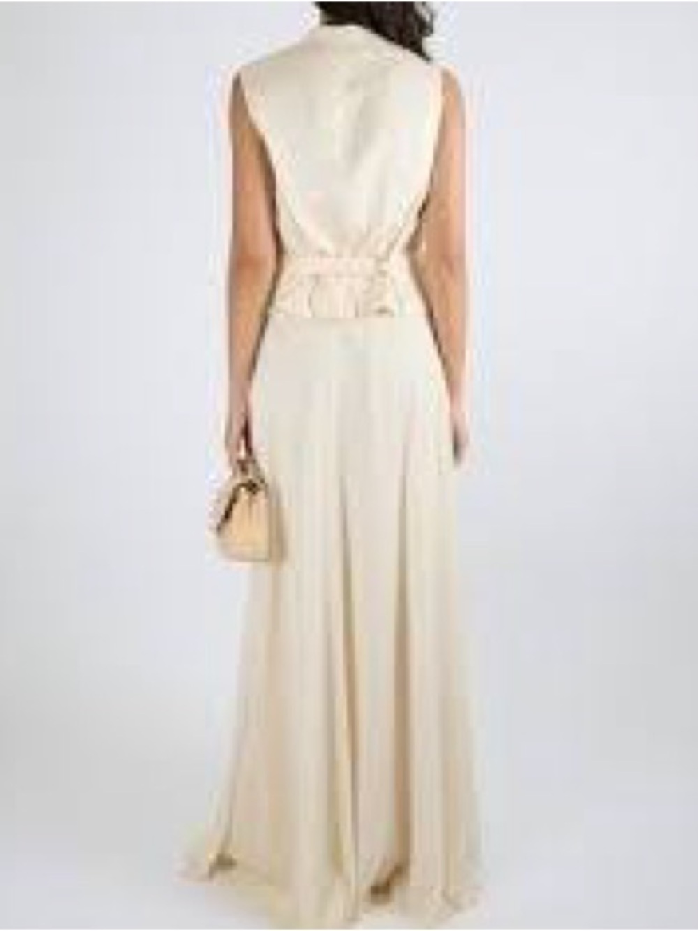 Ralph Lauren Purple Label Cream Silk Blend Jaiden Vest Top w/ Back Lapel – US 4 - Picture 3 of 13